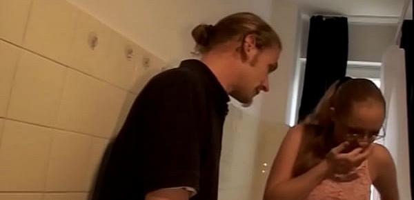  Sexy blondie fuck her step brother in bathroom